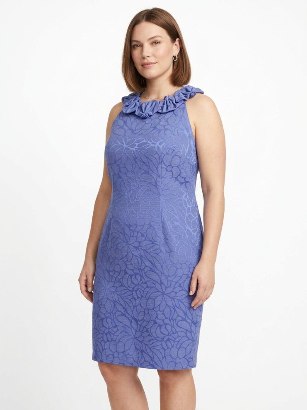 Madison Leigh Brocade Sleeveless Sheath Dress NEW- Sz. 14